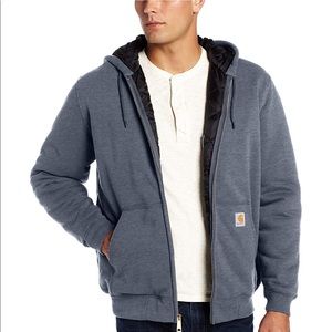 Carhartt 3 season quilt lined zip up hoodie BLACK